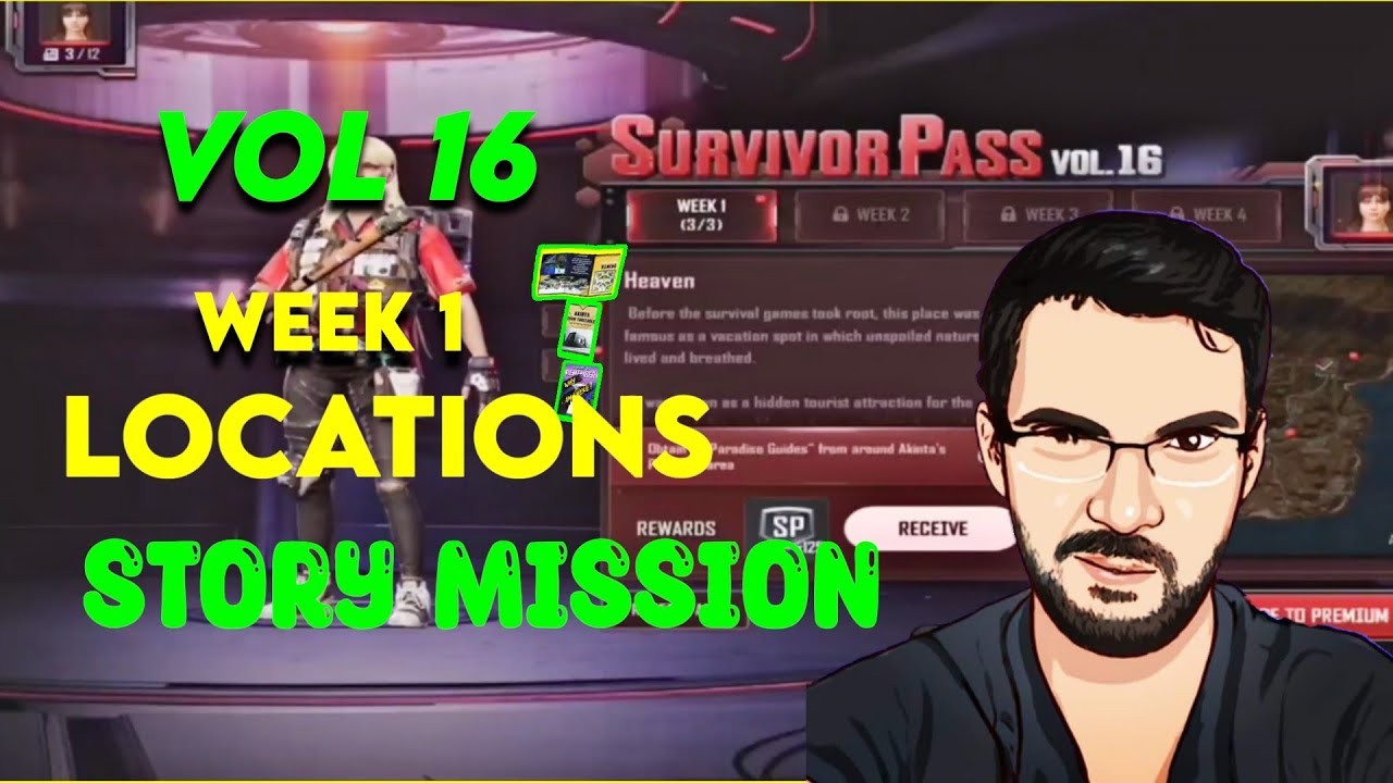 New State Mobile - Week 1 Story Missions locations Tamil |  Survivor pass Vol 16 தமிழ்