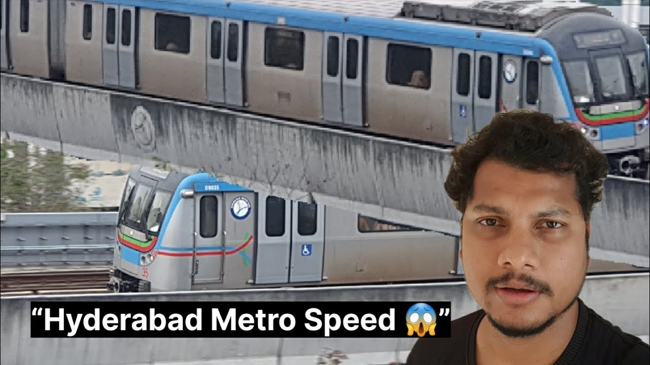 Hyderabad Metro Speed Test 😱 | Real Metro Scene