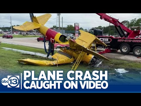 Plane crash caught on video following Winnie Rice Festival parade