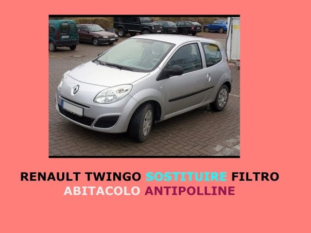 Tutorial come sostituire il filtro abitacolo climatizzatore antipolline  nella Renault Twingo 
