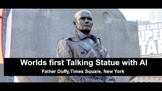 First Talking Statue with AI, Time Square, New York, August 2026