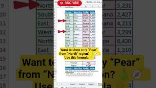 See the magic of Excel’s FILTER function with two conditions #excelfunction #filter #filterfunction