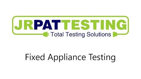 JR PAT Testing Fixed Appliance Test Tutorial