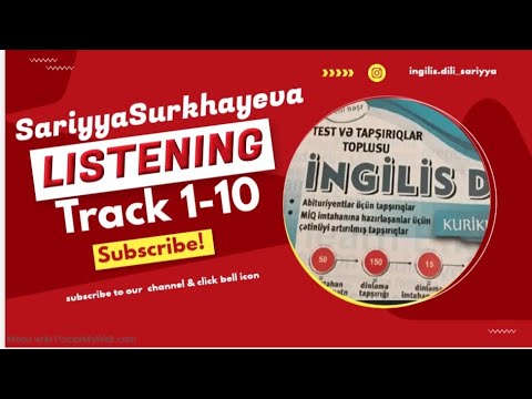 Gülnar Umudova İngilis dili Listening (1-10)#ingilisdili #listening #test #dinləmə #imtahan