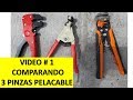 Video 1 Comparando 3 pinzas pelacable automáticas