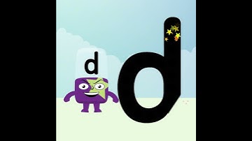 @officialalphablocks - Learn How to Write the Letter D | Curly Line | How to Write App