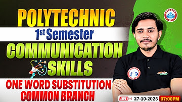 Polytechnic 1st Semester Communication Skills | One word substitution | BTEUP 1st Semester | Sam Sir