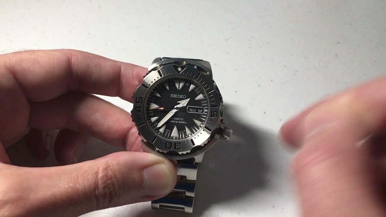 Setting Date & Time - Seiko Automatic Watch (SRP307) - YouTube