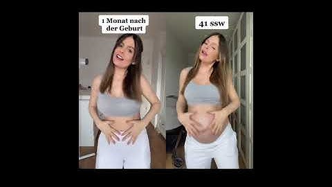 Letzte Schwangerschaftswoche und eine Woche nach der Geburt 🙈❤️👶🏼🤰