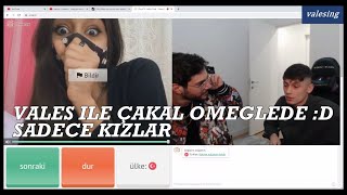 Vales İle Çakal Omegleye Gi̇ri̇yor Sadece Kizlar