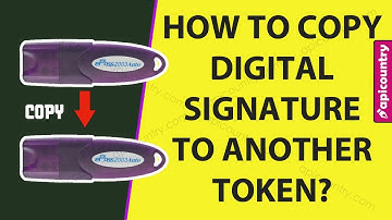 Copy Digital Signature Certificate One Token To Another 📄📋!! Check out now!!