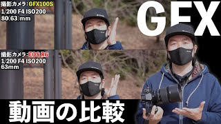 【カメラ】フジフイルム GFX100Sで撮る動画！ラージフォーマットの映像を確認する！