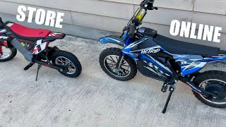 Hyper HPR350 Electric Dirt Bike vs VicTrip X9 Electric Dirt Bike (Comparison)