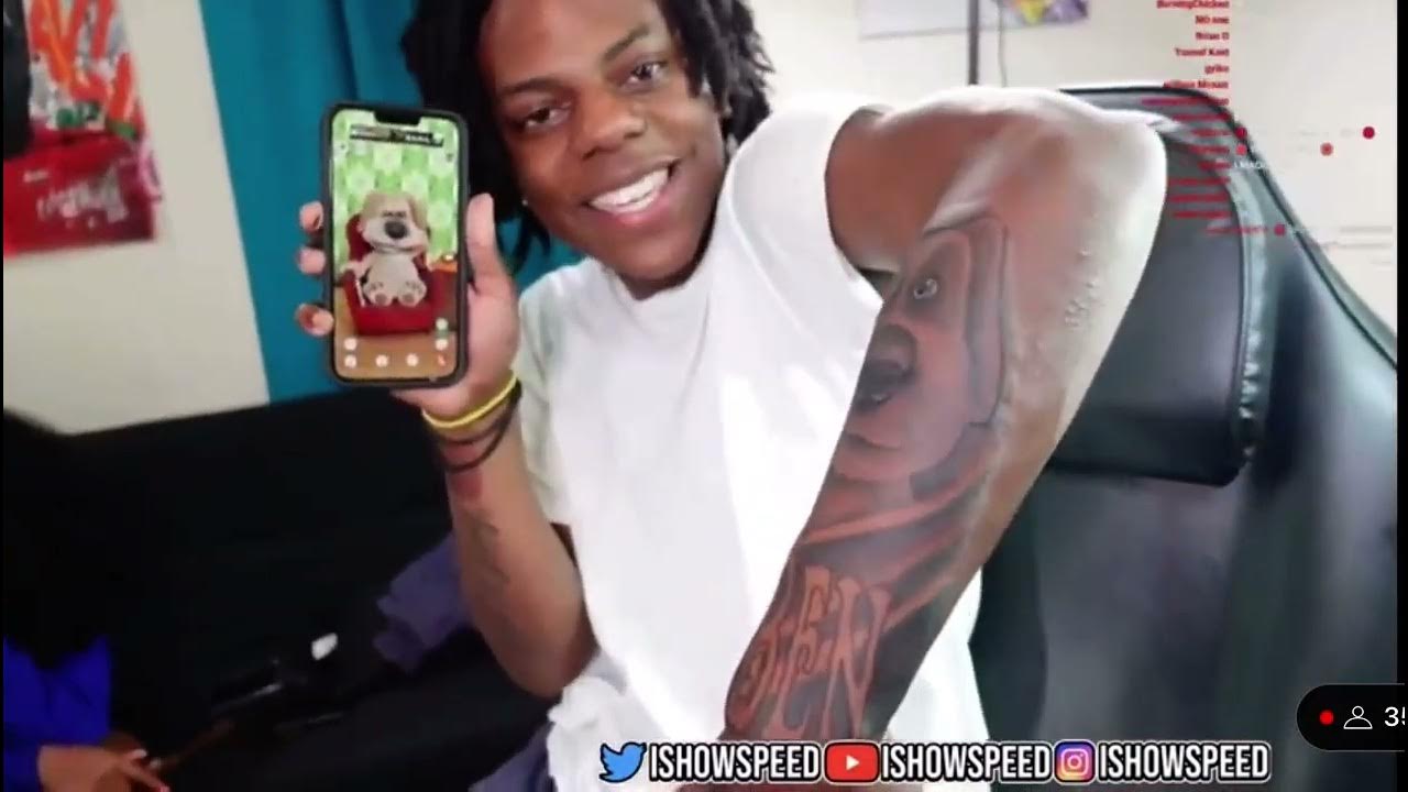 IShowSpeed asks Ben if he likes his tattoo - YouTube