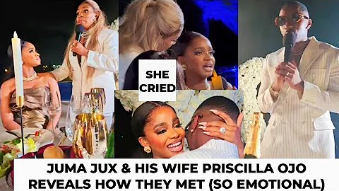 Juma jux & Priscilla ojo narrates how they met,they both got emotional 😭