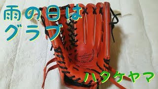 【雨のため】引き続きハタケヤマ外野グラブについて