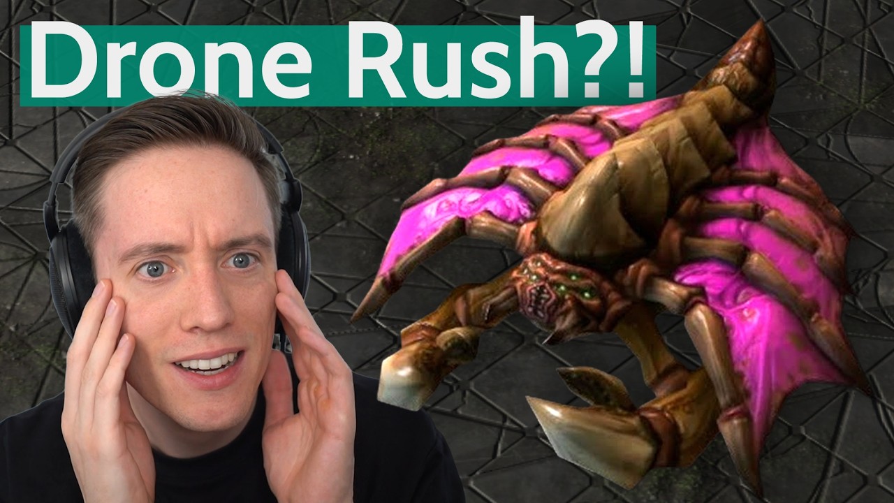 Lambo DRONE RUSHES the #1 Protoss! (vs herO)