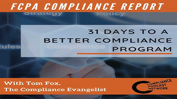 Driven Compliance: Day 1 – Introduction to Data – Driven Compliance