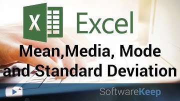 Mean, Media, Mode and Standard Deviation in excel - Excel Tutorial