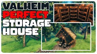 How to Build an Organised Storage House with Black Metal Chests | Valheim