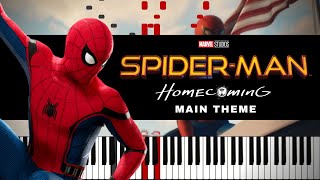 Spider-Man: Homecoming (Main Theme) - Piano Tutorial