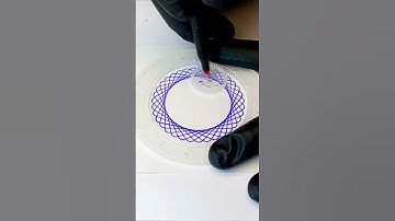 What does this pattern resemble? Magic ruler❤️ #satisfying #spirograph