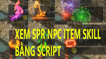 Xem trước SPR icon - skill - npc vâng vâng bằng script - JX Linux