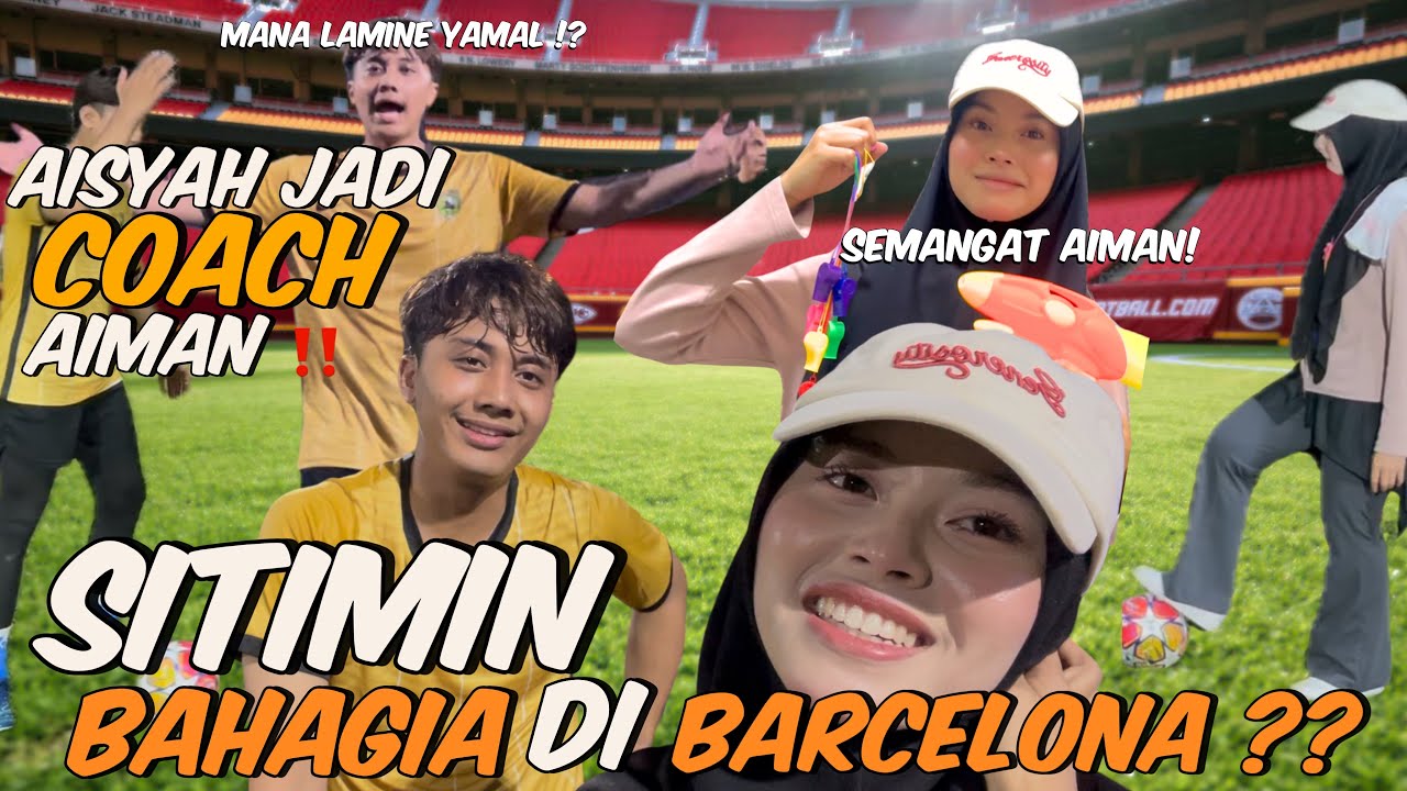 AISYAH JADI COACH BOLA SEPAK AIMAN ⁉️ AISYAH DAN AIMAN BUAT MOMENT ‼️