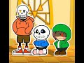 【UNDERTALE AU】Paper Bad time trio part2 ペーパーバッドタイムトリオ 後編【ペーパーマリオ風】