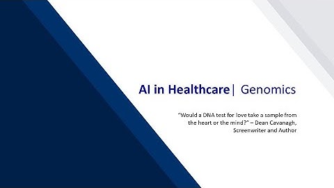 AI in Healthcare | Genomics