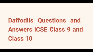 the daffodils by william wordsworth questions and answers | The Daffodils workbook answers
