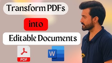 How to Convert PDF to Editable Ms Word || Make PDF Files Editable || Edit PDF Files in Word