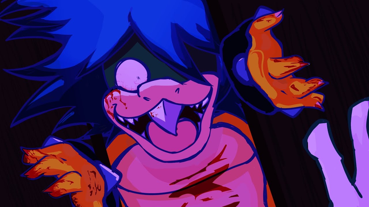 Luigi getting spooked by a Ludwig clone.