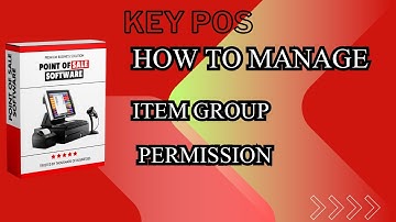 How to Manage Item Group Permission in KEYPOS Billing Software |