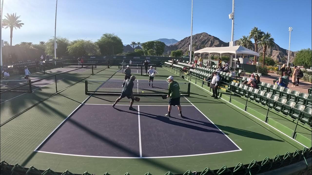First Round Doubles Match Indian Wells USA National Pickleball
