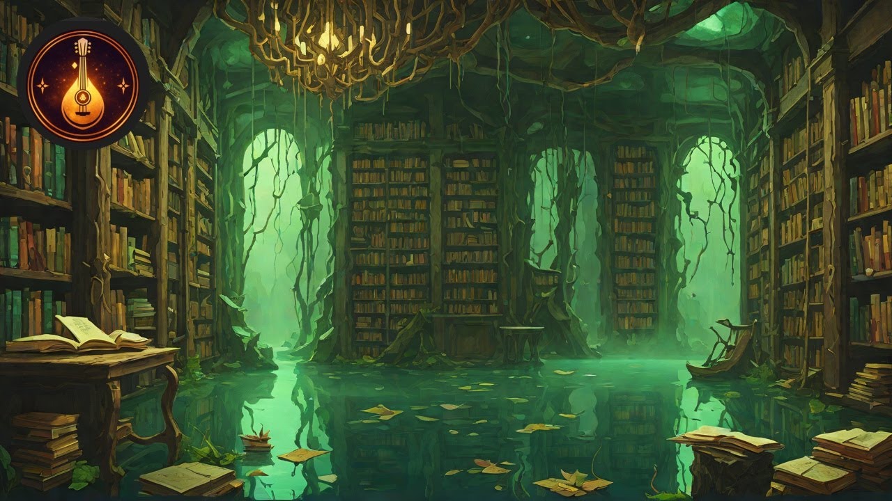 The Drowned Library | Ambient Fantasy Music for Deep Focus, Reading & Relaxation
