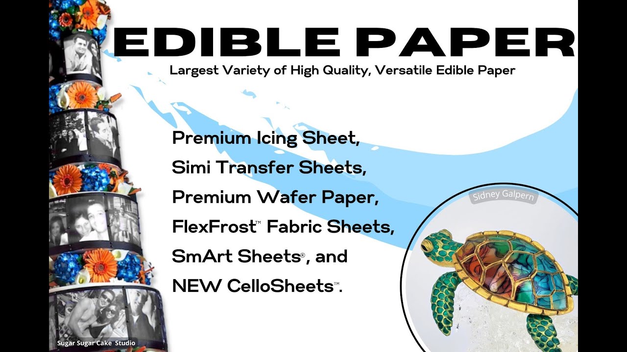 Wafer Paper Sheets, Premium Edible Paper for Cake Decorating
