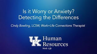 Famous Is it Worry or Anxiety? Detecting the Differences Wealth