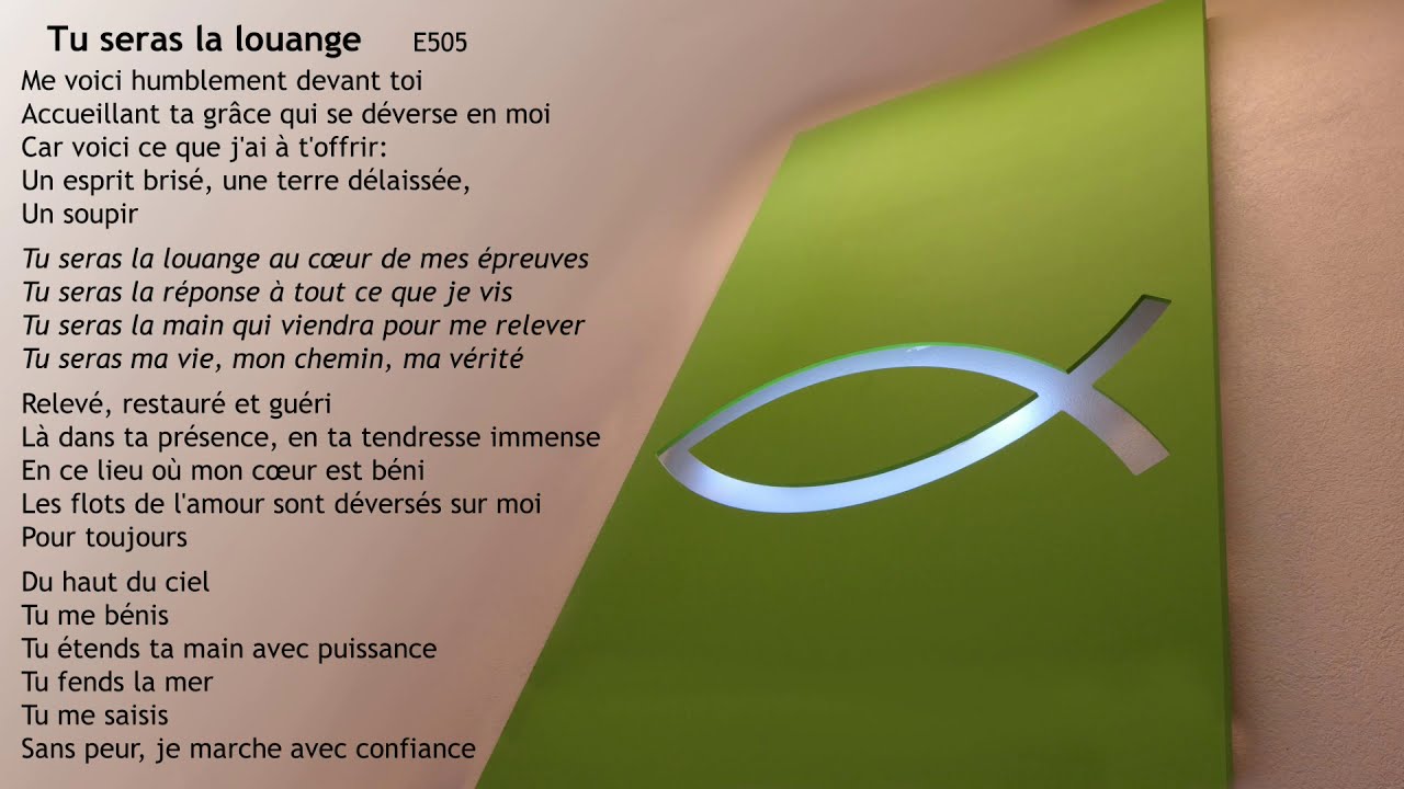 Tu seras la louange - YouTube