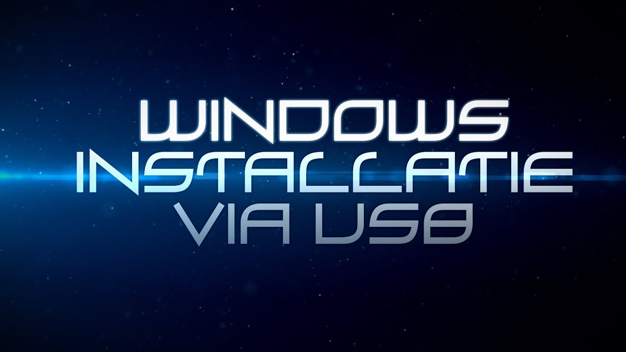 Tutorial] - Maak Een Bootable Windows-Installatie Usb-Stick - Youtube