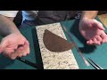 Подготовка кожаных подносков. Leather toe puffs preparation