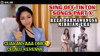 SO SWEET‼️REZA DARMAWANGSA  Vs MIRRIAM EKA - SING OFF TIKTOK SONGS PART X | MY REACTION