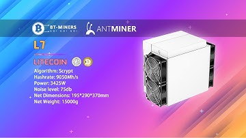 Bitmain Antminer L7 Litecoin & DogeCoin Miner #btminers #bitmain #antminerl7 #litecoin