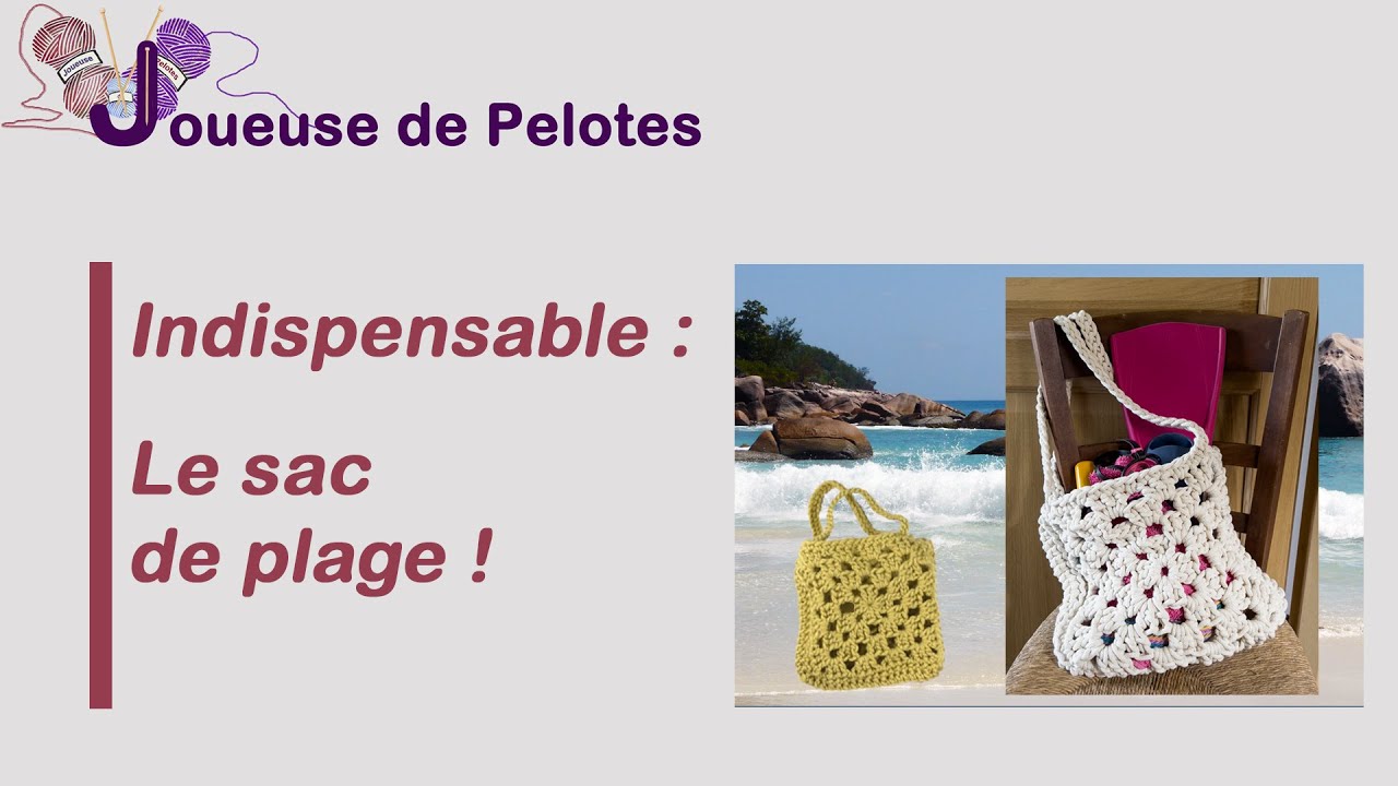 Tuto crochet : L'indispensable sac de plage 