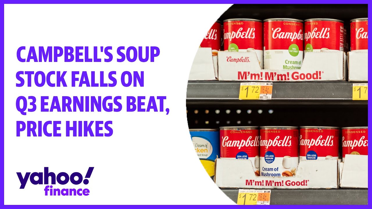 Campbell's Soup stock falls on Q3 earnings beat, price hikes