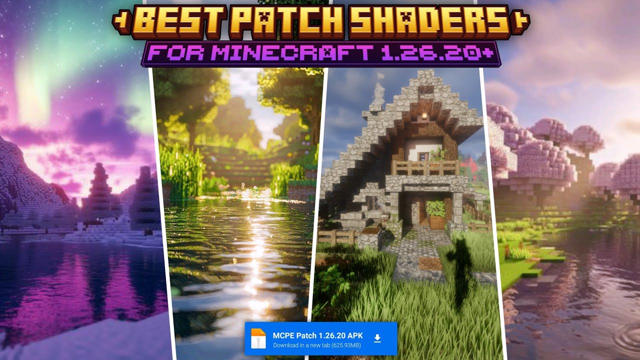 Top 3 Best Shaders for Minecraft Patch 1.26.20 Update | Realistic ...