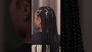 Criss Cross Rubber Band Braids #hairstyle #braids