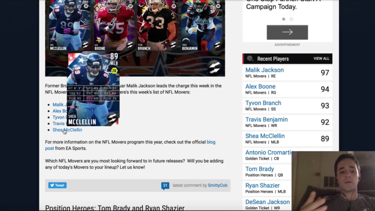 Madden 16 Review - NFL Movers + Brady/Shazier