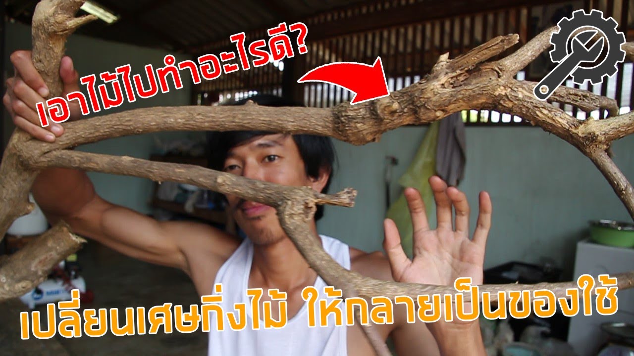 กิ่งไม้เเห้งไร้ค่าเอาไปทำอะไรดี? (Sheriff DIY EP.1)