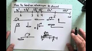 How to bend an H channel with a metal brake (updated)